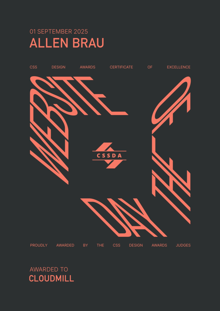 премия "Сайт дня» от CSS Design Awards