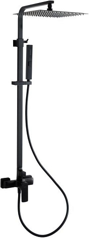 5.21012-31 INFINITY Душевая система, Верх душ Slim 300мм. Kerox,черн.мат (265458)