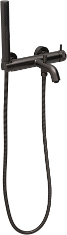 ALLEN BRAU 5.31D10-MG PRIORITY Cмеситель для ванны, излив, душ.набор, графит браш (366990) — купить в Алматы
