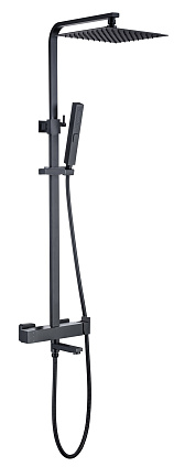 5.21029-31 INFINITY 2.0 Душ.сист.,излив, Верх душ Slim 250x250мм Kerox,черн.мат (281953)