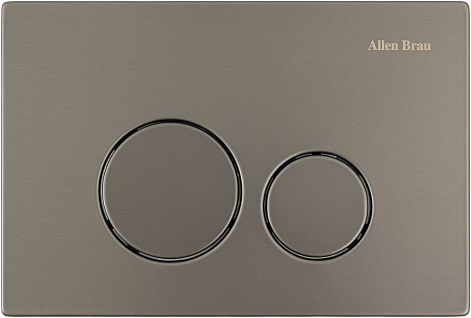 ALLEN BRAU 9.20007.GR PRIORITY 4.0 Кнопка смыва пневмо, сталь, графит PVD (345334) — купить в Алматы
